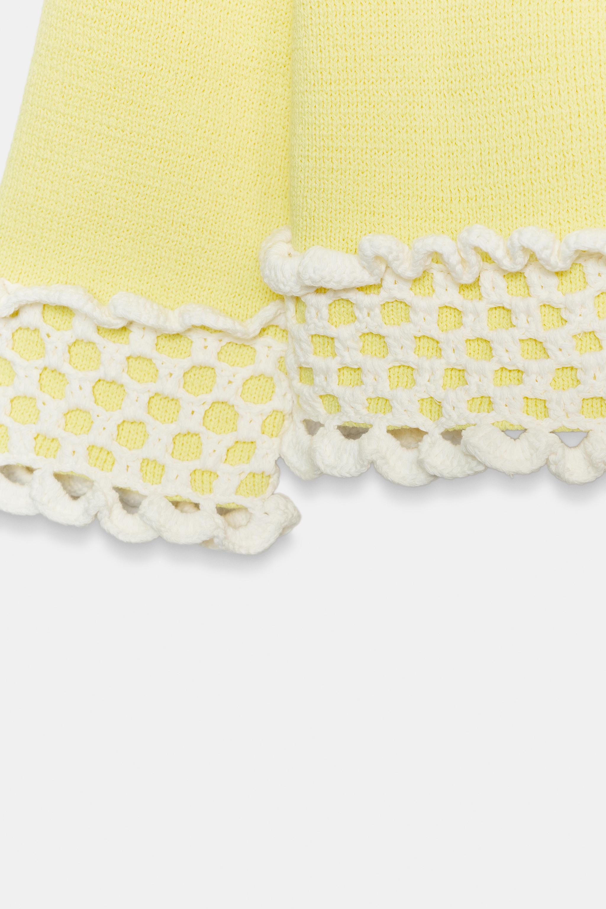 COMBINATION CROCHET KNIT JACKET